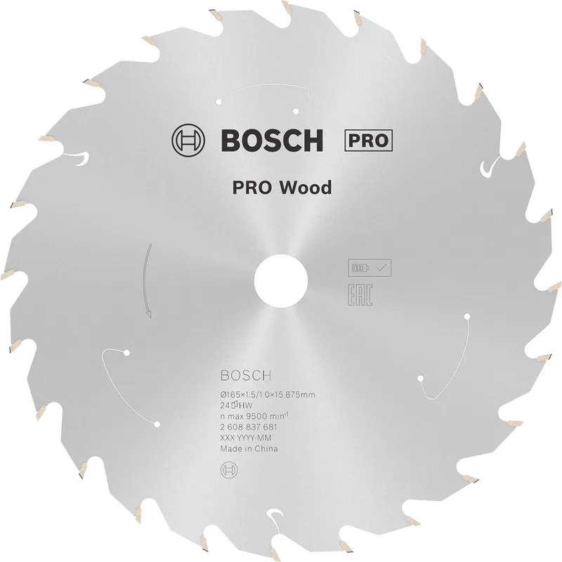 Bosch 2608837681 Cirkelzaagblad - 165 x 15,875 x 24T - Hout by Bosch Professional – product image