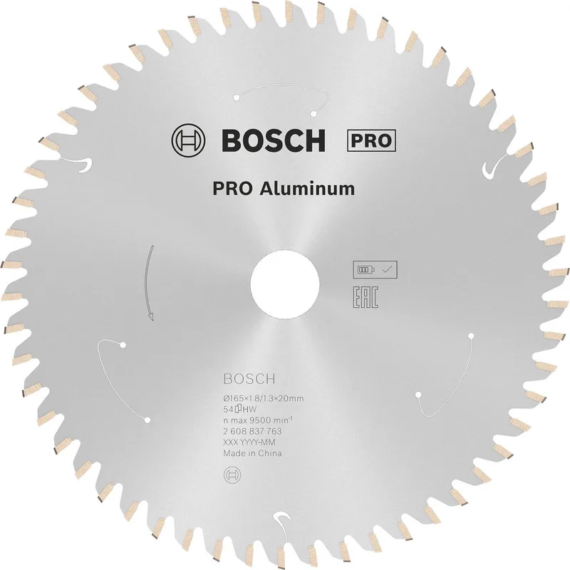Bosch 2608837763 Cirkelzaagblad - 165 x 20 x 54T - Aluminium von Bosch Professional – Produktbild