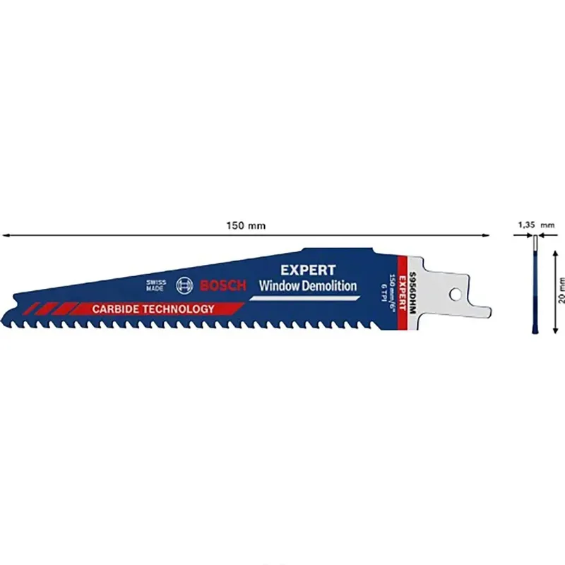 Bosch 2608900385 EXPERT Reciprozaagblad S956DHM Window Demolition von Bosch Professional – Produktbild 2 von 6