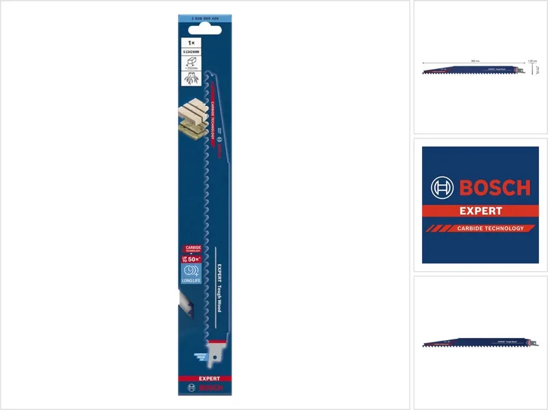Bosch 2608900406 EXPERT Reciprozaagblad S1242KHM Tough Wood by Bosch Professional – product image 1 of 6