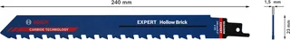 Bosch 2608900414 EXPERT Reciprozaagblad S1543HM Hollow Brick de Bosch Professional – image du produit 1 sur 6