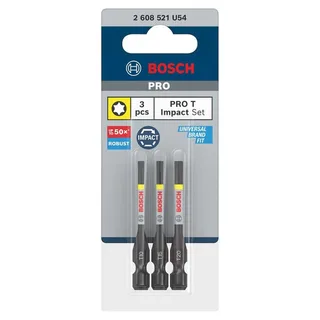Bosch 3 PRO BITS IMPACT T10 T15 T20 55MM by Bosch Professional – product image 2 of 6