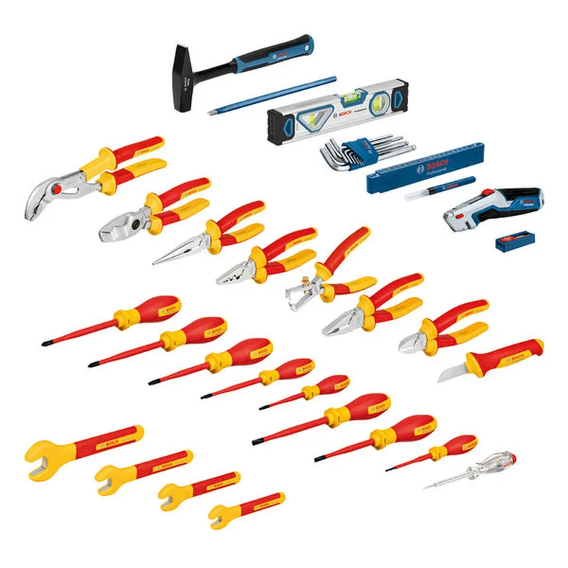 Bosch 36-delig Professional Elektricien handgereedschapset in L-Boxx - 1600A02NG4 fra Bosch Professional – produktbillede