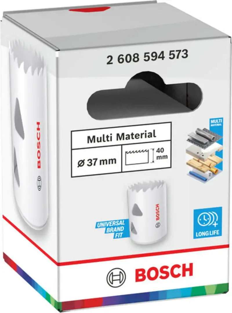 Bosch 37 x 40 mm Multimateriaal Gatzaag met schroefdraad - Professional - 2608594573 by Bosch Professional – product image 2 of 2