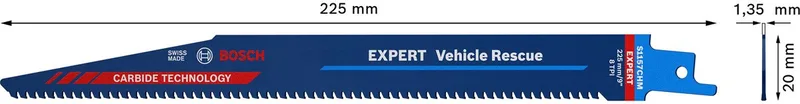Bosch 3x Expert Vehicle Rescue S 1157 CHM Reciprozaagblad - 26089... de Bosch Professional – image du produit