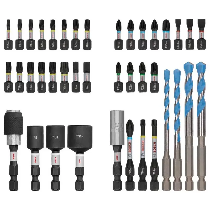 Bosch 40-delig Impact Mixed Boor-/bitset - Professional PRO - 2608521U85 van Bosch Professional – productafbeelding 3 van 6