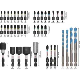 Bosch 40-delig Impact Mixed Boor-/bitset - Professional PRO - 2608521U85 van Bosch Professional – productafbeelding 5 van 6