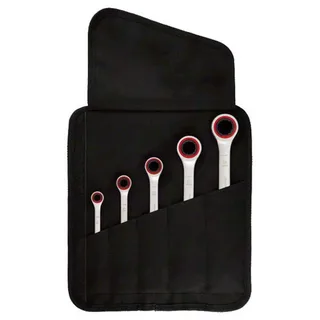 Bosch 5-delig Ringsteeksleutelset met ratel in etui - Professional - 1600A02Z3D by Bosch Professional, Kleurloos – product image 3 of 6