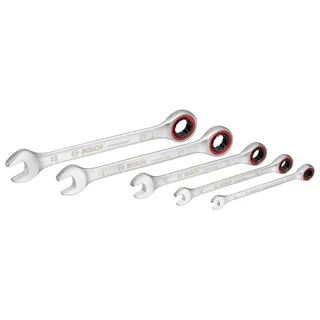 Bosch 5-delig Ringsteeksleutelset met ratel in etui - Professional - 1600A02Z3D by Bosch Professional, Kleurloos – product image 2 of 6