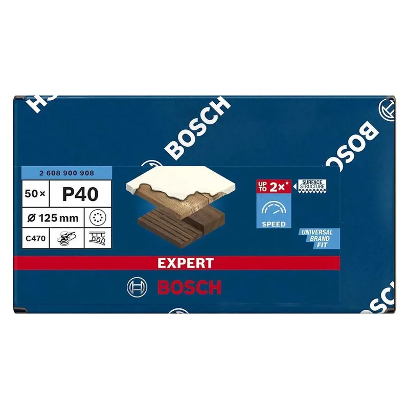 Bosch 50x Expert C470 schuurpapier met 8 gaten voor excentrische ... fra Bosch Professional – produktbillede 4 af 6