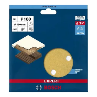 Bosch 5x Expert C470 schuurpapier met 6 gaten voor excentrische s... von Bosch Professional – Produktbild 4 von 6