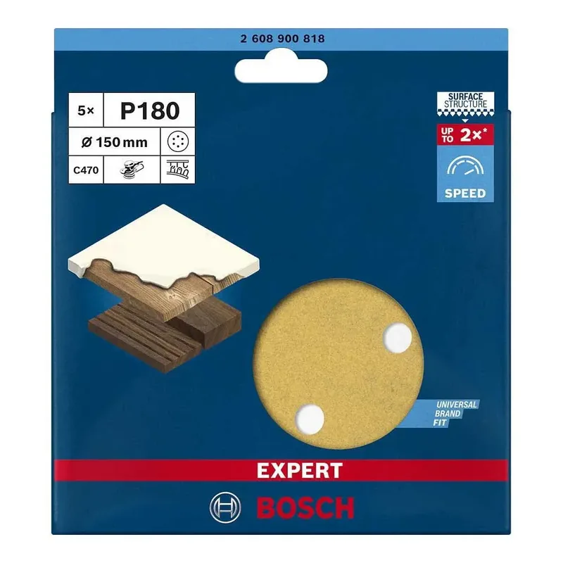 Bosch 5x Expert C470 schuurpapier met 6 gaten voor excentrische s... von Bosch Professional – Produktbild 4 von 6
