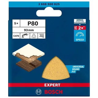 Bosch 5x Expert C470 schuurpapier voor deltaschuurmachine 93 mm G... by Bosch Professional – product image 3 of 3