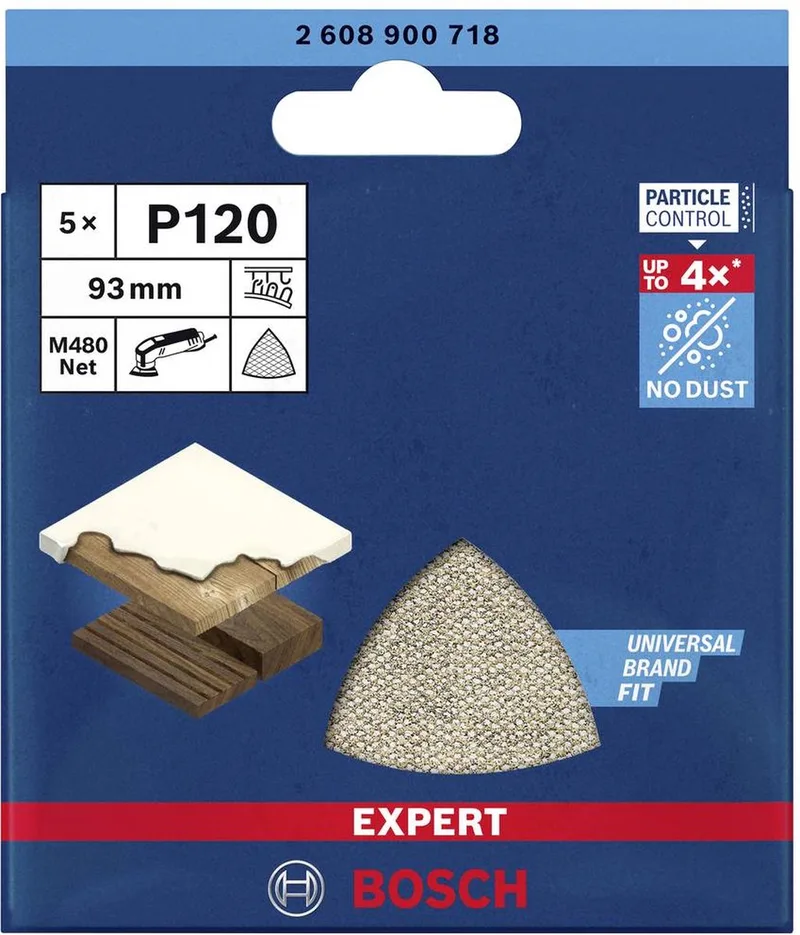 Bosch 5x Expert M480 schuurnet voor deltaschuurmachine 93 mm G 12... by Bosch Professional – product image