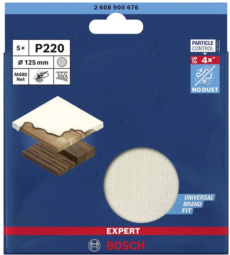 Bosch 5x Expert M480 schuurnet voor vlakschuurmachine 125 mm G 22... by Bosch Professional – product image