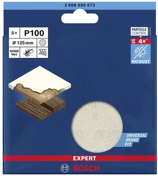 Bosch SLIBEBLAD EXC 150MM NET K100 5 STK von Bosch Professional – Produktbild 1 von 6