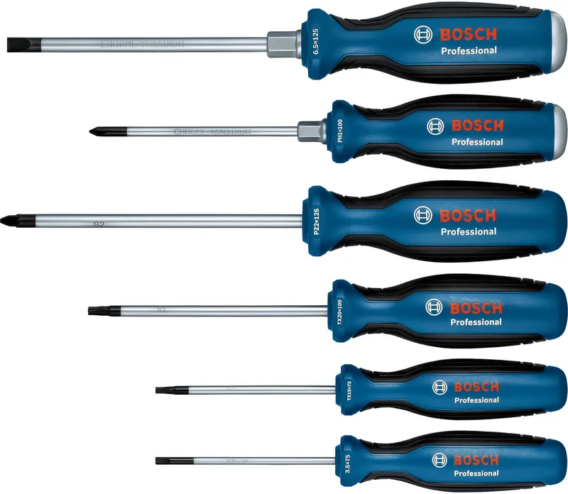 Jeu De Tournevis Sl3.5/tx15/ph1/t de Bosch Professional, Bleu – image du produit 1 sur 5