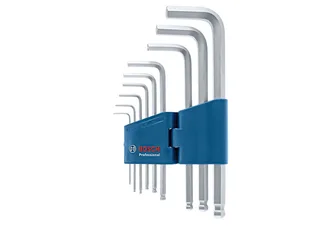 Bosch 9-delig Inbussleutelset hex - Professional - 1600A01TH5 von Bosch Professional, Kleurloos – Produktbild 2 von 2