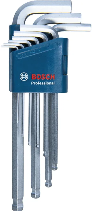 Bosch 9-delig Inbussleutelset hex - Professional - 1600A01TH5 von Bosch Professional, Kleurloos – Produktbild 1 von 2