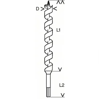 Bosch Accesorios 14x360x450 Mm Salomonische Houtboor von Bosch Professional – Produktbild 2 von 3