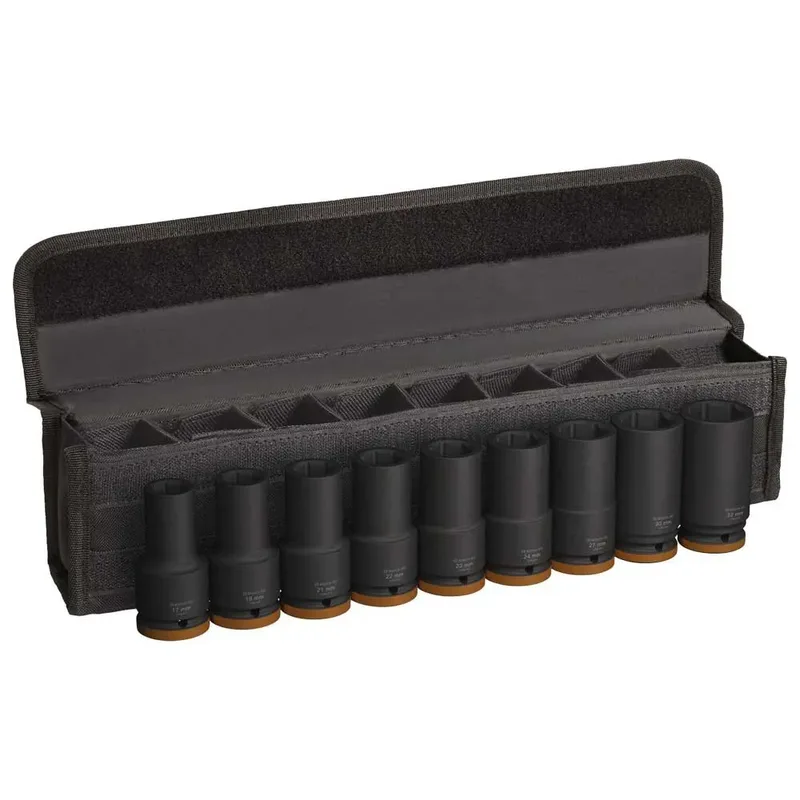 Bosch 9-delig 3/4 Professional PRO Impact krachtdoppenset lang - 2608003042 van Bosch Professional – productafbeelding 1 van 2