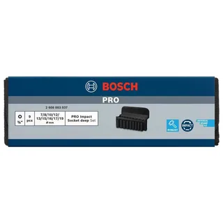 Bosch Accesorios Jeu De Douilles à Choc 3/8´´ 9 Pièces de Bosch Professional – image du produit 2 sur 2