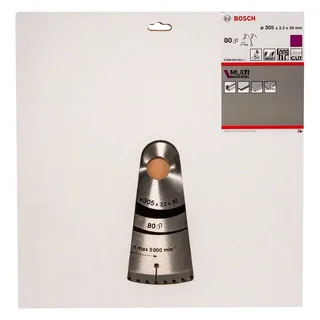 Bosch Accesorios 305x3.2/2.5x30d 80tr-f Multimateriaal Cirkelzaagblad von Bosch Professional – Produktbild 2 von 2