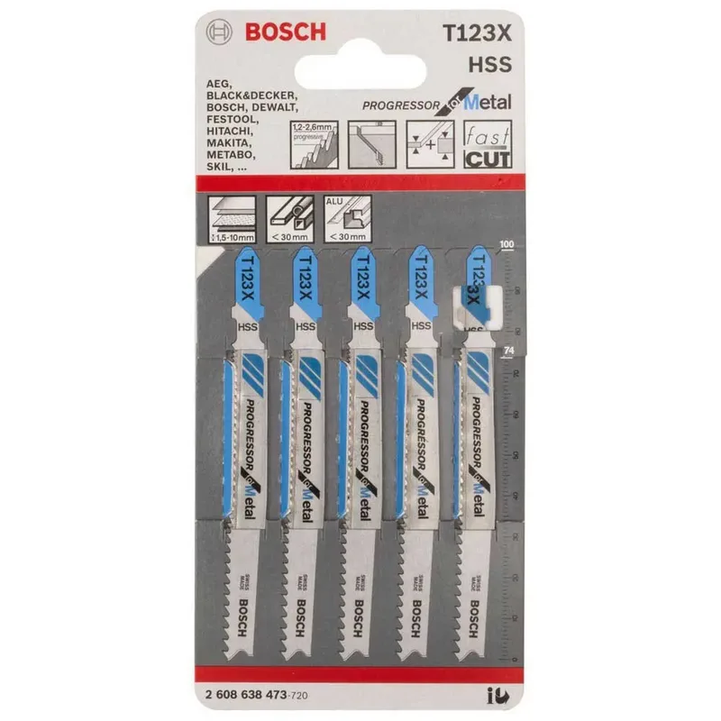 Bosch Accesorios 5 Decoupeerzaagbladen T 123 X by Bosch Professional – product image 1 of 2