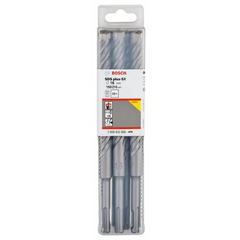 Bosch Accesorios -5x 16x150x210 Mm Sds-plus Steenboor 10 Eenheden de Bosch Professional – image du produit 1 sur 4