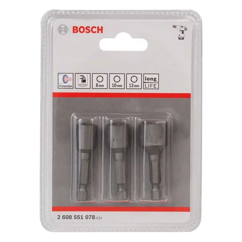 Bosch Accesorios 8/10/13x50 Mm Dopsleutel de Bosch Professional – image du produit 2 sur 2