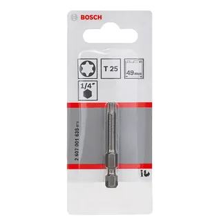 Bosch Accessories 2607001638 Bosch Power Tools TX-Bit Antrieb: 1/4 (6.3 mm) Abtrieb: TX TX 25 49 mm von Bosch Professional – Produktbild 2 von 2