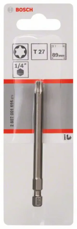 Bosch Accessories 2607001656 2607001656 TX-Bit Antrieb: 1/4 (6.3 mm) Abtrieb: TX TX 27 89 mm von Bosch Professional – Produktbild 2 von 2