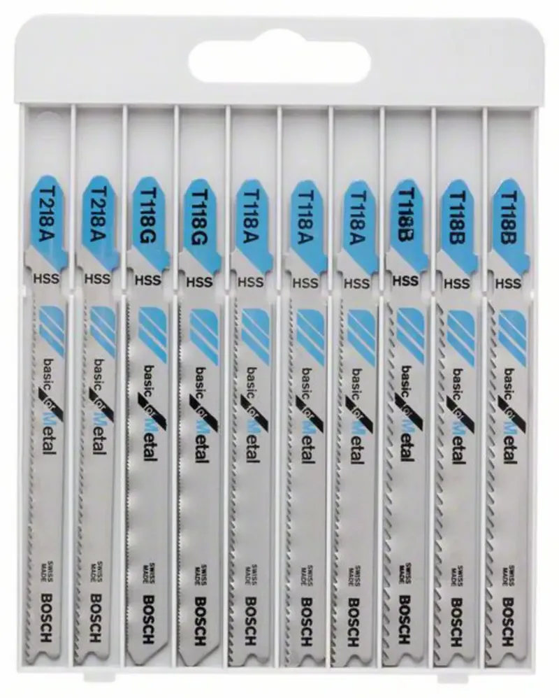 Bosch Accessories 2607010631 Stichsägeblatt-Set Basic for Metal, 10-teilig 1 Set von Bosch Professional – Produktbild
