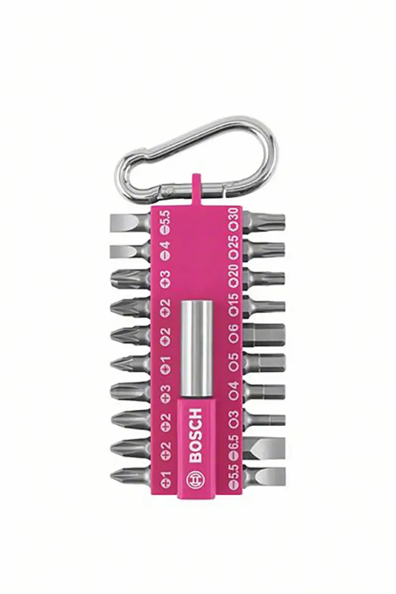 Bosch Accessories 2607012000 2607012000 Bit-Set Kreuzschlitz Phillips, Innen-Sechskant, Schlitz, Kreuzschlitz Pozidriv, Innen-Vielzahn (XZN) inkl. Bithalter by Bosch Professional – product image