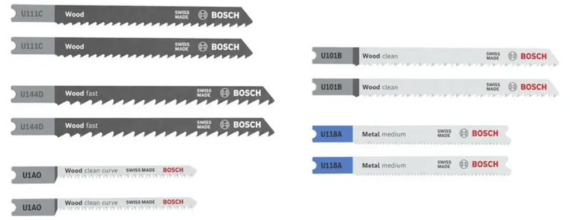 Bosch Accessories 2607012074 Stichsägeblatt Set Wood and Metal Basic, 10-tlg. 1 St. de Bosch Professional – image du produit