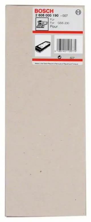 Bosch Accessories 2608000190 Schuurschijf verlengd 185 x 93 mm, dunne uitvoering fra Bosch Professional – produktbillede 2 af 2
