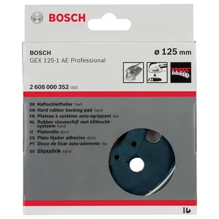 Bosch Accessories 2608000352 Schleifteller hart, 125 mm, für GEX 125-1 AE Professional Durchmesser 125 mm Passend für (Details) Exzenterschleifer GEX 125-1 AE by Bosch Professional – product image 2 of 2