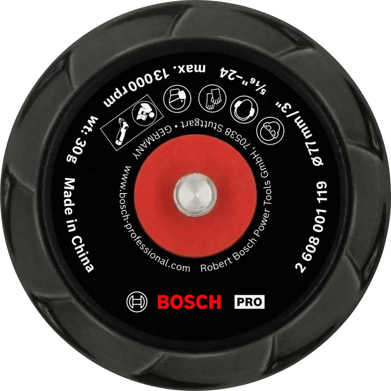Bosch Accessories 2608001119 PRO Schleifteller, 77 mm, Klett Durchmesser 77 mm de Bosch Professional – image du produit