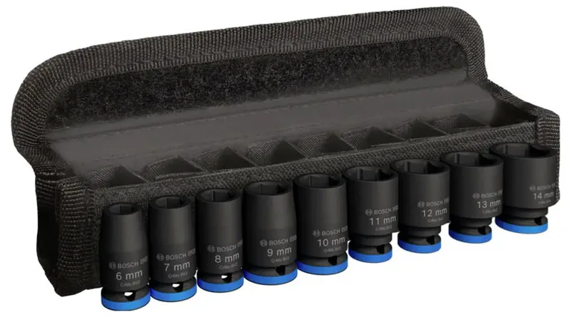 Bosch Accesorios 1/4´´ Schlagschrauber-steckschlüsselsatz 9 Stücke von Bosch Professional – Produktbild 1 von 2