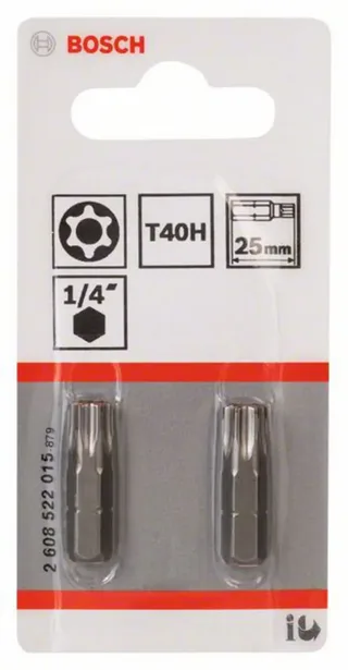 Bosch Accessories 2608522015 TX-Bit Antrieb: 1/4 (6.3 mm) Abtrieb: TX TB 40 25 mm von Bosch Professional – Produktbild 2 von 2
