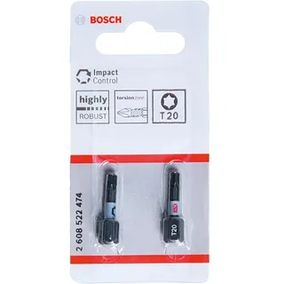 Bosch Accessories 2608522474 2608522474 Sechsrund-Bit 2teilig T-Profil Torsionszone de Bosch Professional – image du produit 2 sur 3