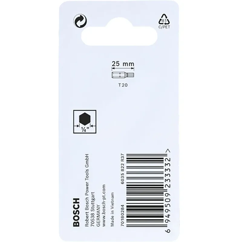 Bosch Accessories 2608522474 2608522474 Sechsrund-Bit 2teilig T-Profil Torsionszone de Bosch Professional – image du produit 3 sur 3