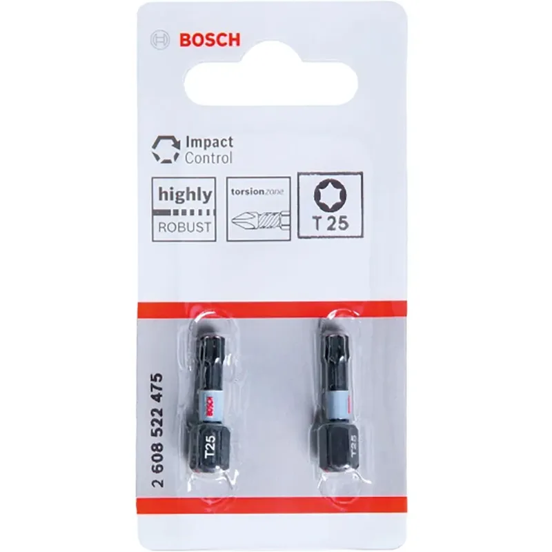 Bosch Accessories 2608522475 2608522475 Sechsrund-Bit 2teilig T-Profil Torsionszone de Bosch Professional – image du produit 2 sur 3