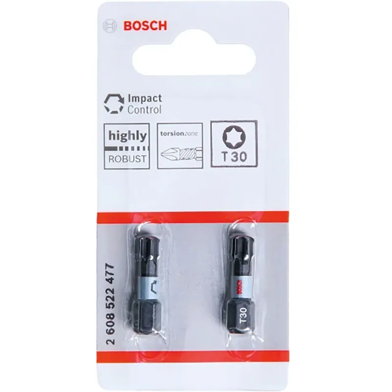 Bosch Accessories 2608522477 2608522477 Sechsrund-Bit 2teilig T-Profil Torsionszone de Bosch Professional – image du produit 2 sur 3