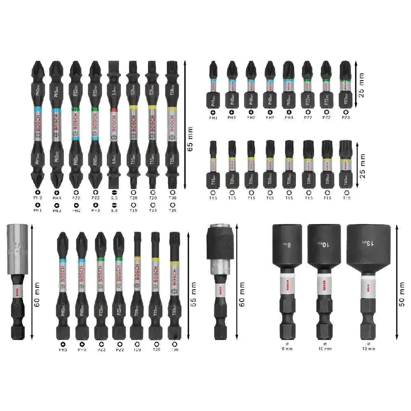 Bosch Accesorios Jeu D´embouts De Tournevis Pro Impact 36 Unités de Bosch Professional – image du produit 5 sur 6