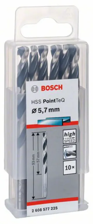 Bosch Accessories 2608577225 2608577225 Metall-Spiralbohrer 5.7 mm 10 St. de Bosch Professional – image du produit 2 sur 2