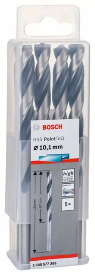 Bosch Accessories 2608577269 2608577269 HSS Foret pour le métal 10.1 mm Longueur totale 133 mm bruni DIN 338 tige cylindrique 5 pc(s) de Bosch Professional – image du produit 2 sur 2