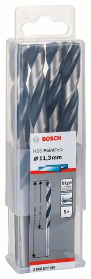 Bosch Accessories 2608577281 2608577281 HSS Metall-Spiralbohrer 11.3 mm Gesamtlänge 142 mm legiert DIN 338 Zylinderschaft 5 St. von Bosch Professional – Produktbild 2 von 2