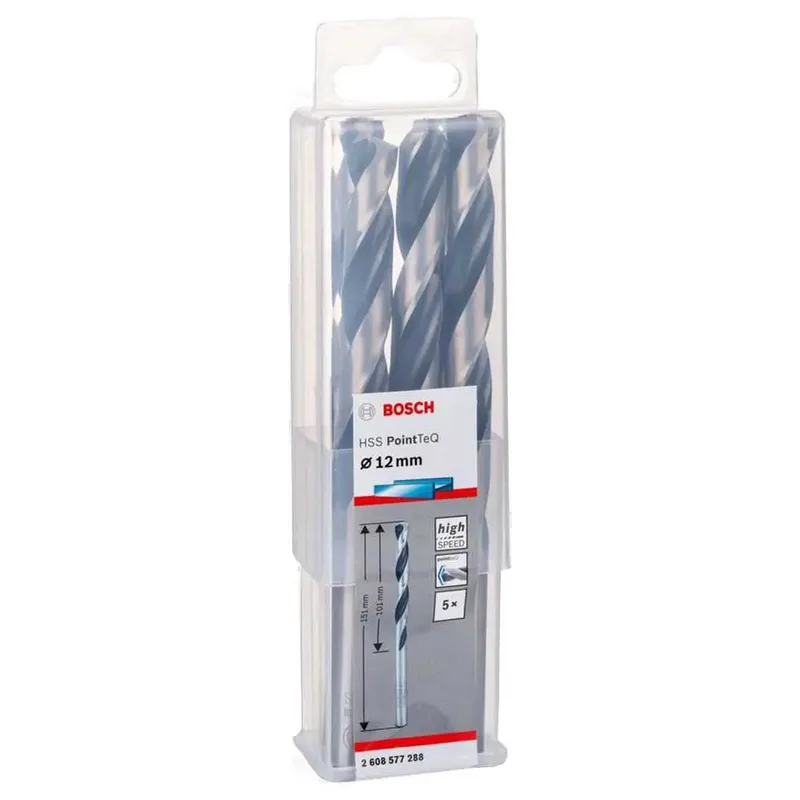 Bosch Accessories 2608577288 2608577288 HSS Metall-Spiralbohrer 12 mm Gesamtlänge 151 mm DIN 338 Zylinderschaft 5 St. von Bosch Professional – Produktbild 2 von 6