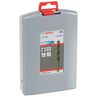 Bosch Accessories 2608587014 HSS Metall-Spiralbohrer-Set 19teilig 1 mm, 1.5 mm, 2 mm, 2.5 mm, 3 mm, 3.5 mm, 4 mm, 4.5 mm, 5 mm, 5.5 mm, 6 mm, 6.5 mm, 7 mm, 7.5 de Bosch Professional – image du produit 2 sur 2